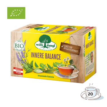 Willi Dungl Bio Tee Innere Balance, Kräutertee, 20 Teebeutel im Kuvert, 40 Gramm Packung